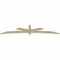 Ekena Millwork Alberta Rough Sawn Timber Gable Bracket, Douglas Fir, 108"W x 22"H x 2"D x 4"F, 5/12 Pitch GBW108X22X0204ALB00RDF - alternate 3